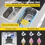 VEVOR Commercial Ice Cream Machine with Two 12L Hoppers Soft Serve Machine with 3 Flavors Commercial Ice Cream Maker 2500W Compressor Soft Ice Cream Machine with LCD Panel for Restaurants Snack Bar