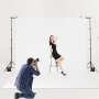 VEVOR Backdrop Stand, 298 x 300 cm Adjustable Photo Backdrop Stand Kit, Portable Background Backdrop Stand with 4 Crossbars, Heavy Duty Projector Screen Stand, for Wedding, Photo Video Studio & Party