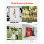 VEVOR Backdrop Stand, 213 x 300 cm Adjustable Photo Backdrop Stand Kit, Portable Background Backdrop Stand with 3 Crossbars, Heavy Duty Projector Screen Stand, for Wedding, Photo Video Studio & Party