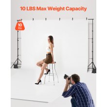 Backdrop Stand Background Stand Kit with 2 Tripod for Party & Photo Studio