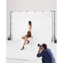 VEVOR Backdrop Stand, 8.5 x 10 ft Adjustable Photo Backdrop Stand Kit, Portable Background Backdrop Stand with 2 Tripods, Heavy Duty Projector Screen Stand, for Wedding, Photo Video Studio & Party