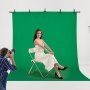 VEVOR Backdrop Stand, 5 x 6.5 ft Adjustable Photo Backdrop Stand Kit, Portable Background Backdrop Stand with 3 Crossbars, Heavy Duty Projector Screen Stand, for Wedding, Photo Video Studio & Party
