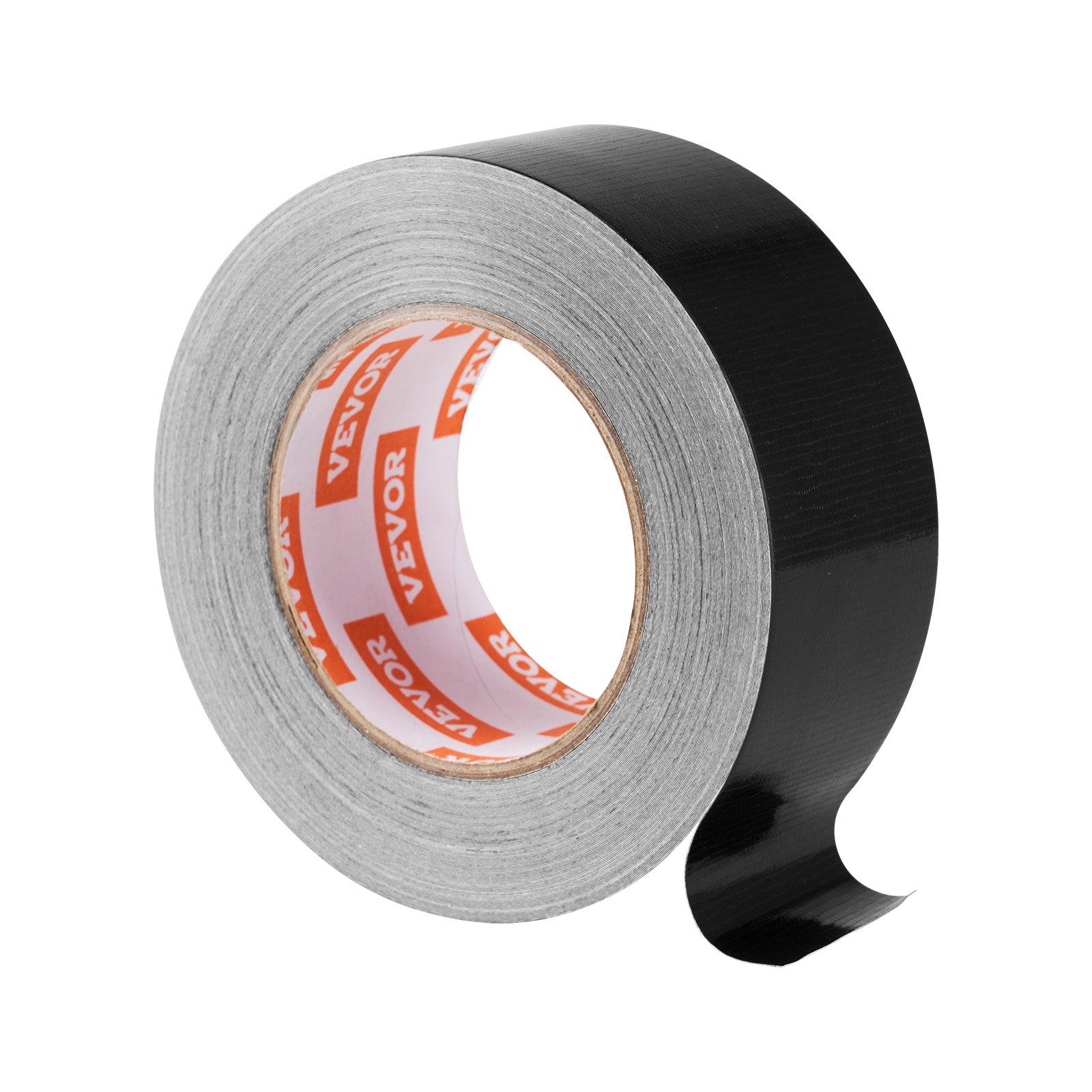 VEVOR Duct Tape, 1.88 in x 35 Yards, 1-Pack, Waterproof and Temperature-Resistant, No Residue Strong Adhesive Heavy Duty Duct Tape, Tear by Hand, for Indoor and Outdoor Repairs, All Weather, Black