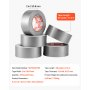 VEVOR 5-Pack Duct Tape, 2 in x 30 Yards, No Residue Strong Adhesive Waterproof Temperature-Resistant Heavy Duty Duct Tape, Tear by Hand, for Indoor Outdoor Repair, Industrial, All Weather, Sliver