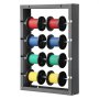 VEVOR Wire Spool Rack, 4 Adjustable Rods, Cold-Rolled Steel Wire Spool Holder Wall Mounted for Multi-Spools, Wiring Storage, 68kg / 150 lbs Capacity Cable Dispenser, for Electrical Industrial Retail Use