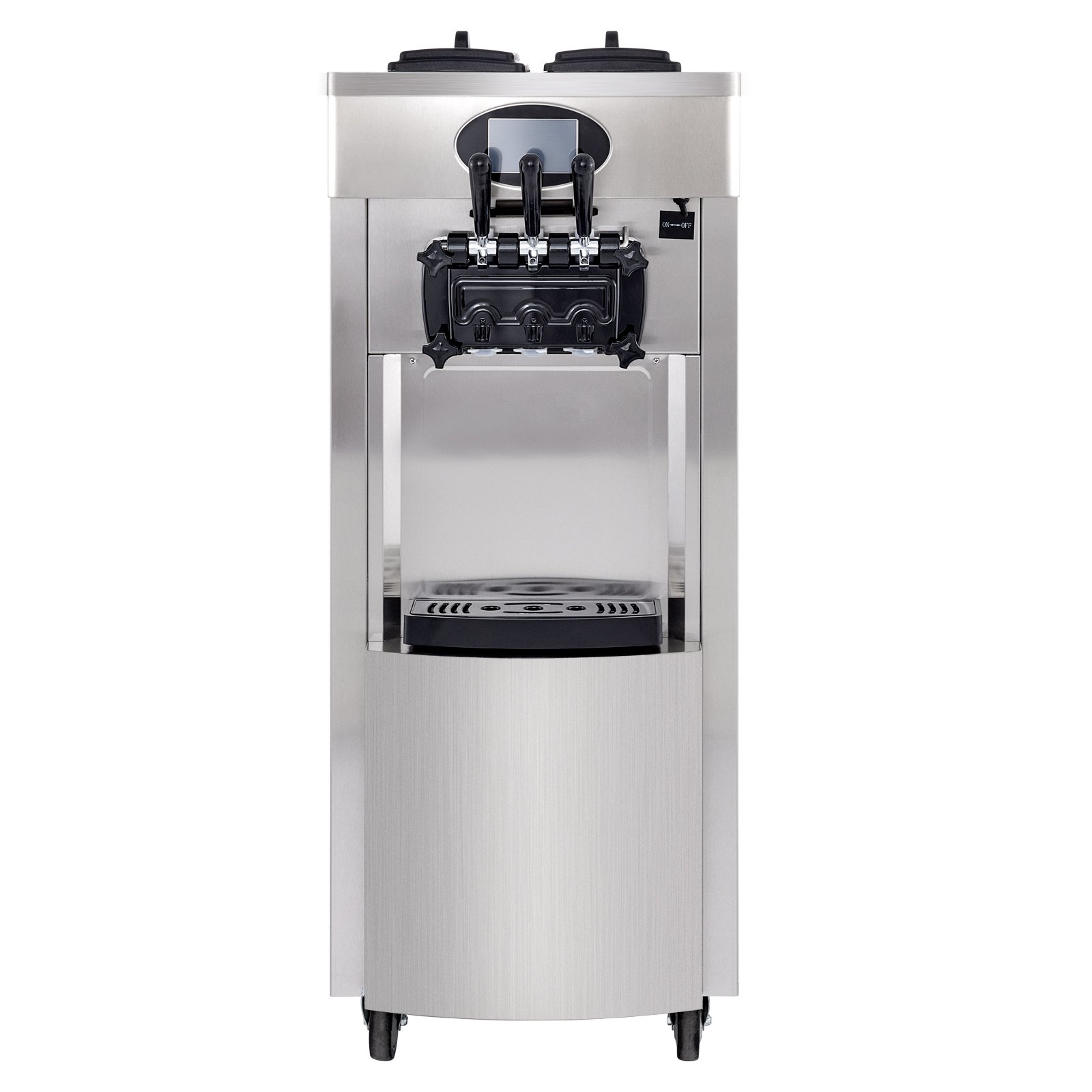 2200w Commercial Soft Ice Cream Machine 3 Flavors Snack Shop Cafe 2+1 Flavors