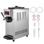 VEVOR Commercial Ice Cream Maker Single Flavor Commercial Ice Cream Machine 4.7-5.3 Gal/H Soft-Serve Ice Cream Maker, 1800W Countertop Soft Serve Ice Cream Machine, with LCD Panel, Stainless Steel