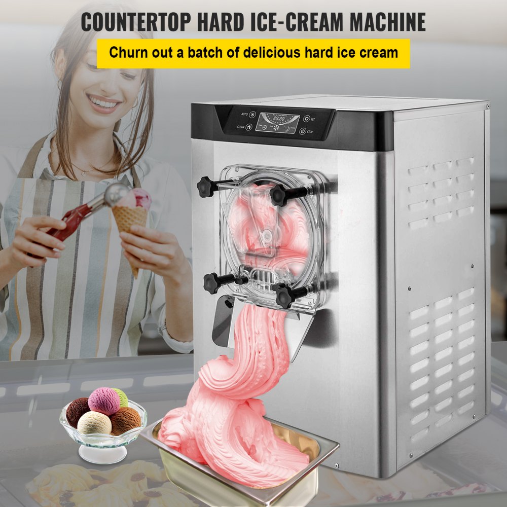 VEVOR 110V Frozen Yogurt Blending Machine 750W Yogurt Milkshake Ice Cream Mixing Machine 304 Stainless Steel Construction Professional Commercial