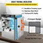 VEVOR Commercial Ice Cream Machine 1400W 20/5.3 Gph Hard Serve Ice Cream Maker with LED Display Screen Auto Shut-Off Timer One Flavors Perfect for Restaurants Snack bar Supermarkets