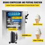 VEVOR Commercial  Soft Ice Cream Machine 2200W Countertop Soft Ice Cream Machine 5.3 to 7.4 Gallons per Hour Ice Cream Machine for Restaurants Bars Cafes Bakeries