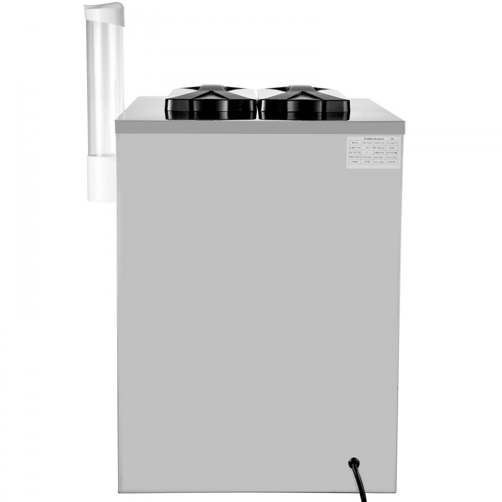 VEVOR Countertop Soft Ice Cream Machine 2200W Commercial Countertop Orange Soft Ice Cream Machine 5.3 to 7.4 Gallons per Hour Ice Cream Machine for Restaurants Bars Cafes Bakeries