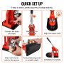 VEVOR Button Maker Machine, 25mm (1 inch) Badge Punch Press Kit, Children DIY Gifts Pin Maker, Button Making Supplies with 500pcs Button Parts & Circle Cutter & Magic Book