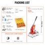 VEVOR Button Maker Machine, 25mm (1 inch) Badge Punch Press Kit, Children DIY Gifts Pin Maker, Button Making Supplies with 500pcs Button Parts & Circle Cutter & Magic Book