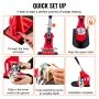 VEVOR button maker machine setup guide in five steps for creating custom badges efficiently.