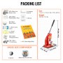 VEVOR Button Maker Machine, 58 mm (2.25 inch) Badge Punch Press Kit, Children DIY Gifts Pin Maker, Button Making Supplies with 500pcs Button Parts & Circle Cutter & Magic Book