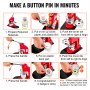 VEVOR Button Maker Machine, 58 mm (2.25 inch) Badge Punch Press Kit, Children DIY Gifts Pin Maker, Button Making Supplies with 500pcs Button Parts & Circle Cutter & Magic Book