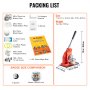 Máquina para hacer botones VEVOR, kit de prensa perforadora de insignias de 75 mm (3 pulgadas), máquina para hacer pins de regalo para niños, suministros para hacer botones con 500 piezas de botones, cortador circular y libro mágico