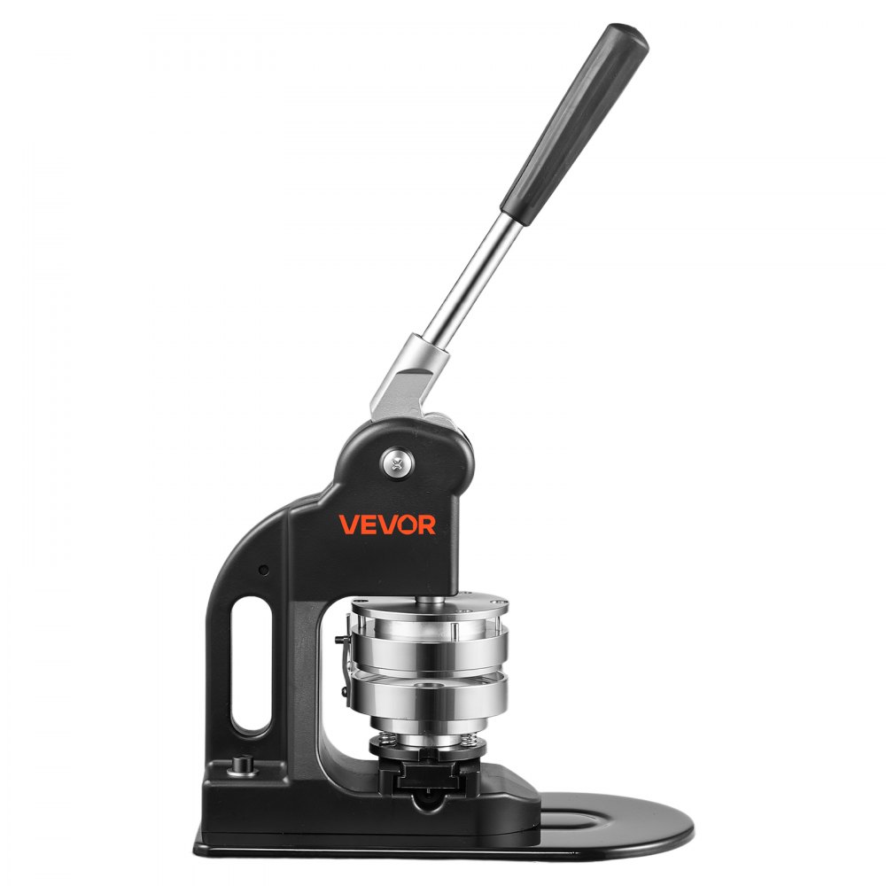 VEVOR Button Maker Machine 3" / 75mm Pin Maker 500pcs Button Parts Black, with Circle Cutter, Magic Book, and Hex Wrenches, Ergonomic Handle, for DIY Badges, Pins, Fridge Magnets and Key Chains