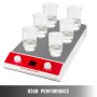 Multiple Magnetic Stirrer 6 Position Mixer 6000ml Stirring Pellet 0-1500rpm/min