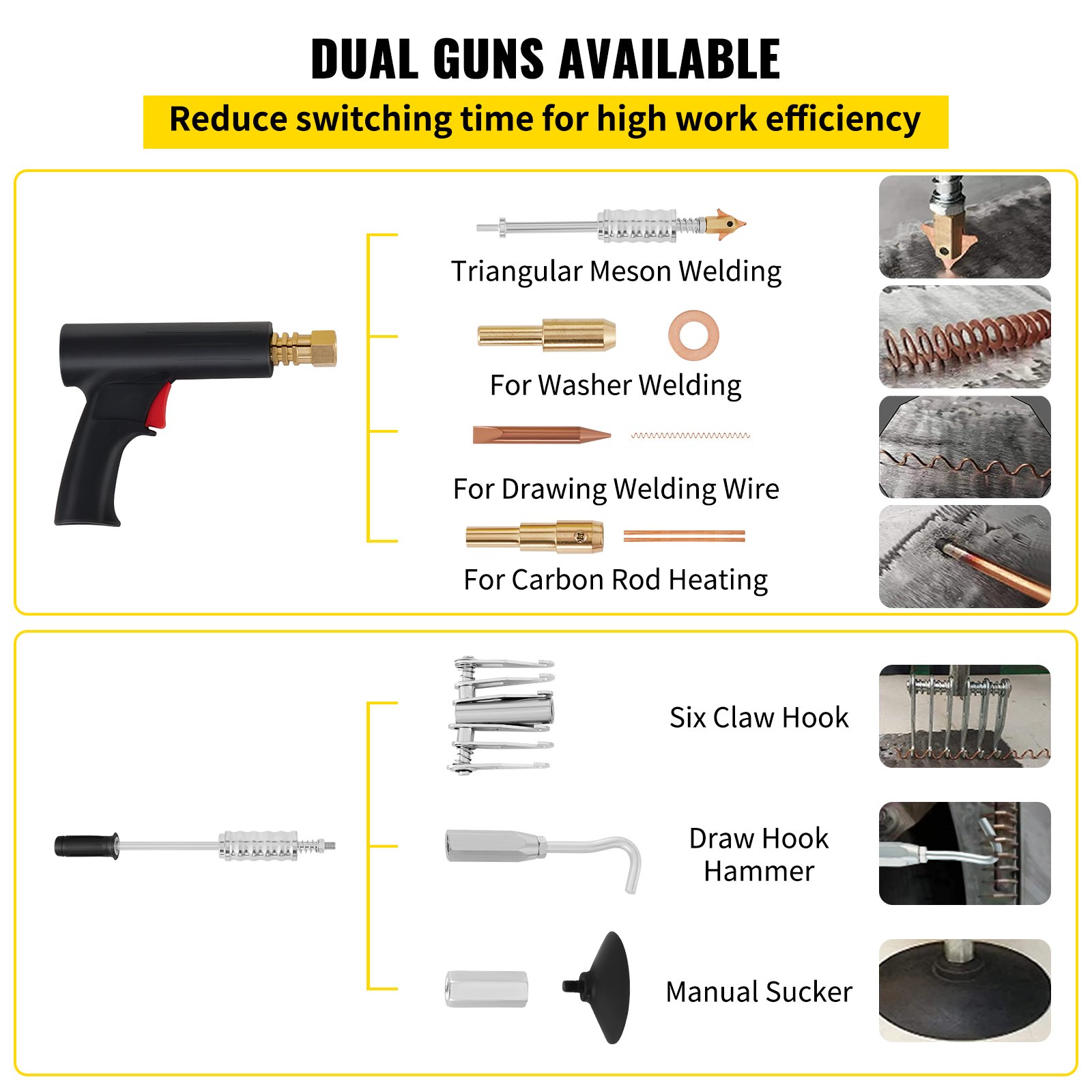 VEVOR Spot Dent Puller Spot Welding Machine 3 KW 220 V for Car Body Dent Repair