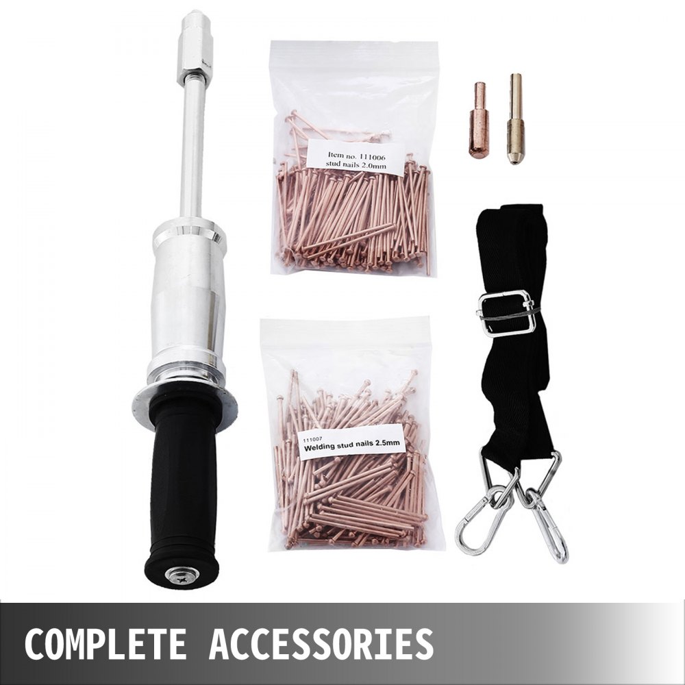 VEVOR Spot Stud Welder Dent Puller Kit Mini Spot Welder for Car Body Repair Spot Welding Machine Dent Puller Gun Welding Kit (Stud Welder with More Accessories)