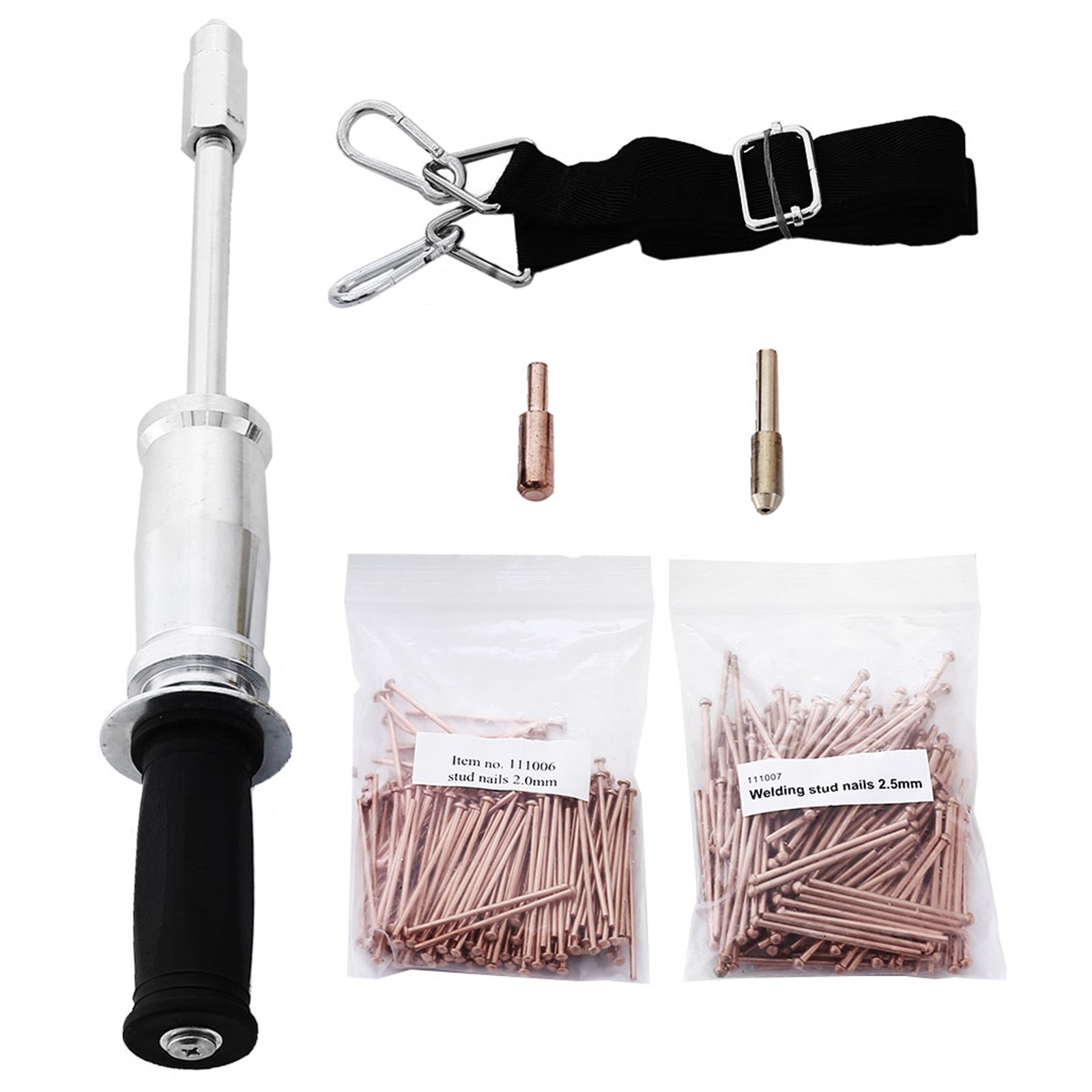 VEVOR Spot Stud Welder Dent Puller Kit Mini Spot Welder for Car Body Repair Spot Welding Machine Dent Puller Gun Welding Kit (Stud Welder with More Accessories)