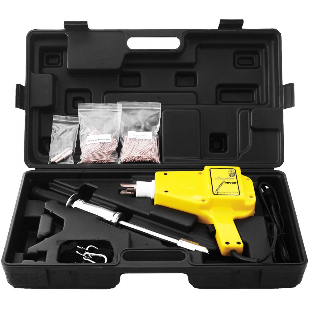 VEVOR Stud Welder 1600A Spot Welding Machine 400V Dent Puller Kit Welding Wire Stud Car Body Panel Reqairs (1600A)