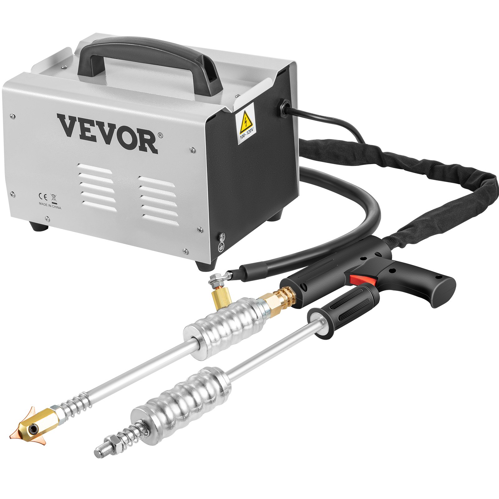 VEVOR dent puller with handheld device and attached cables for auto body repair.