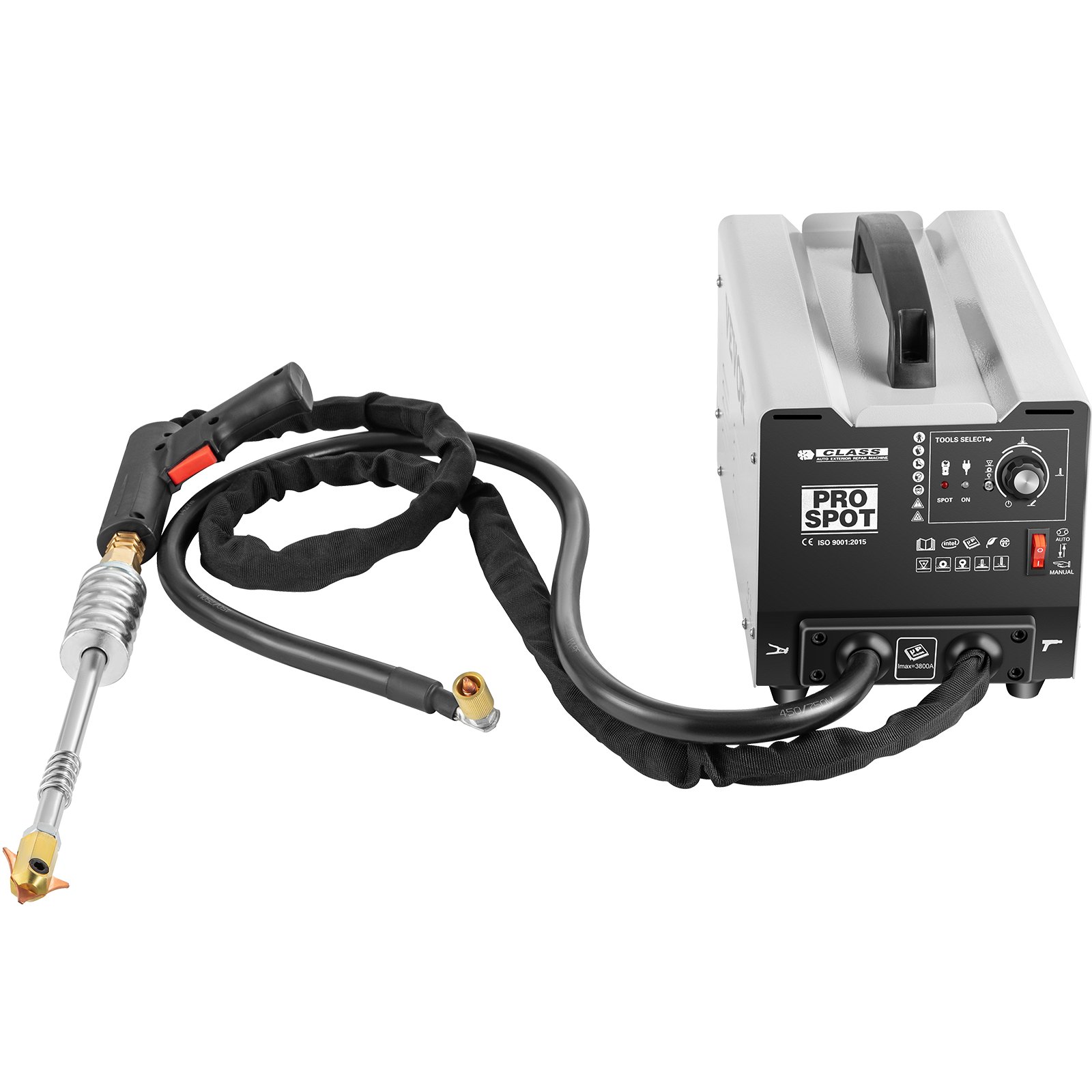 VEVOR dent puller with pro spot machine and connected handle.