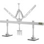 VEVOR dent pull lever bar kit with adjustable arms and hooks for dent repair.