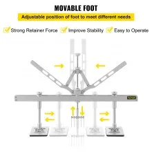Dent Pull Lever Bar Kit Dent Puller 75 CM(30Inch) 6 Claw Hook for Aluminum and Steel Dent Pulling