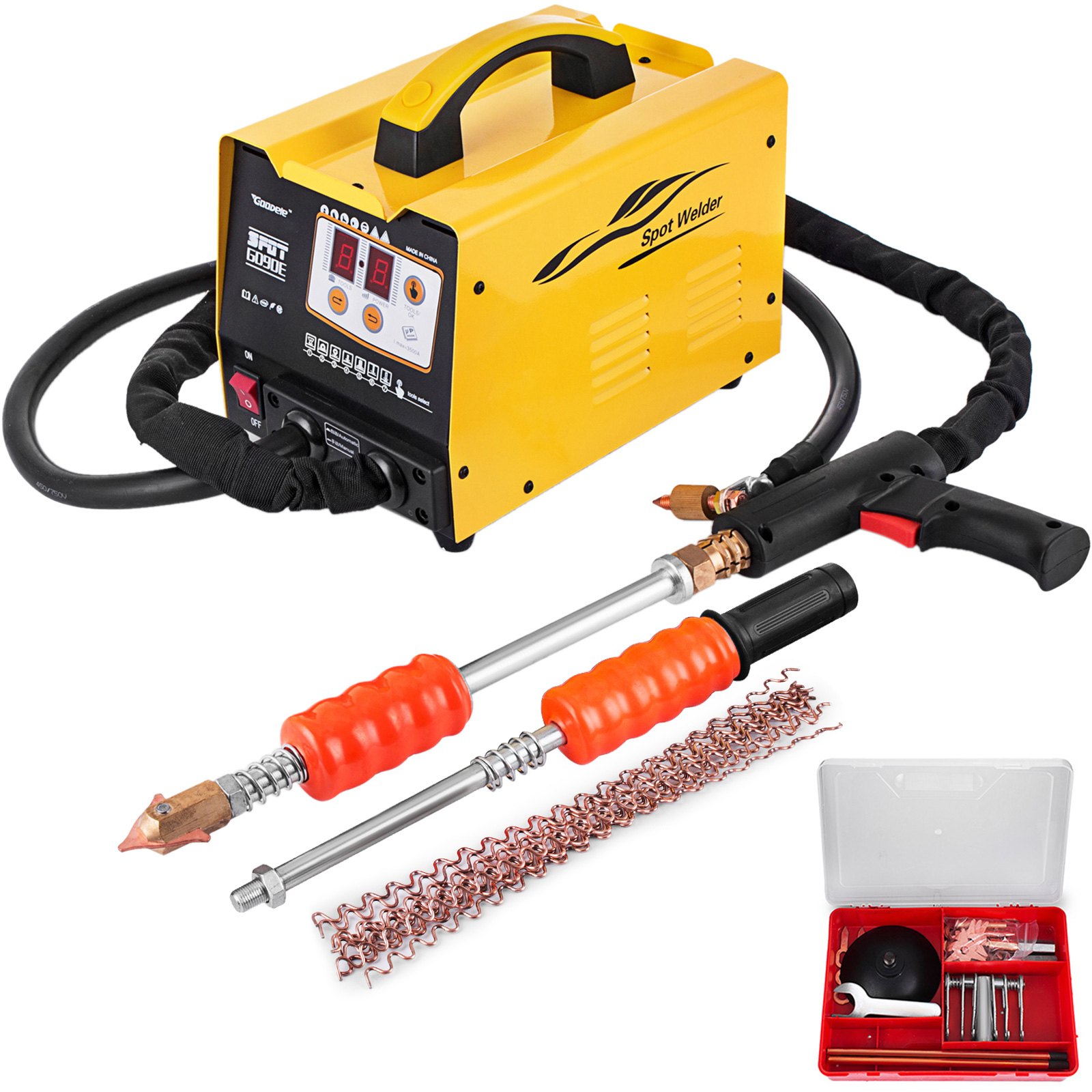 VEVOR 220V Spot Welder Dent Puller, 3000W Stud Welder Dent Repair Kit, 7 Models Spot Welding Machine for Car Body Dent Repair