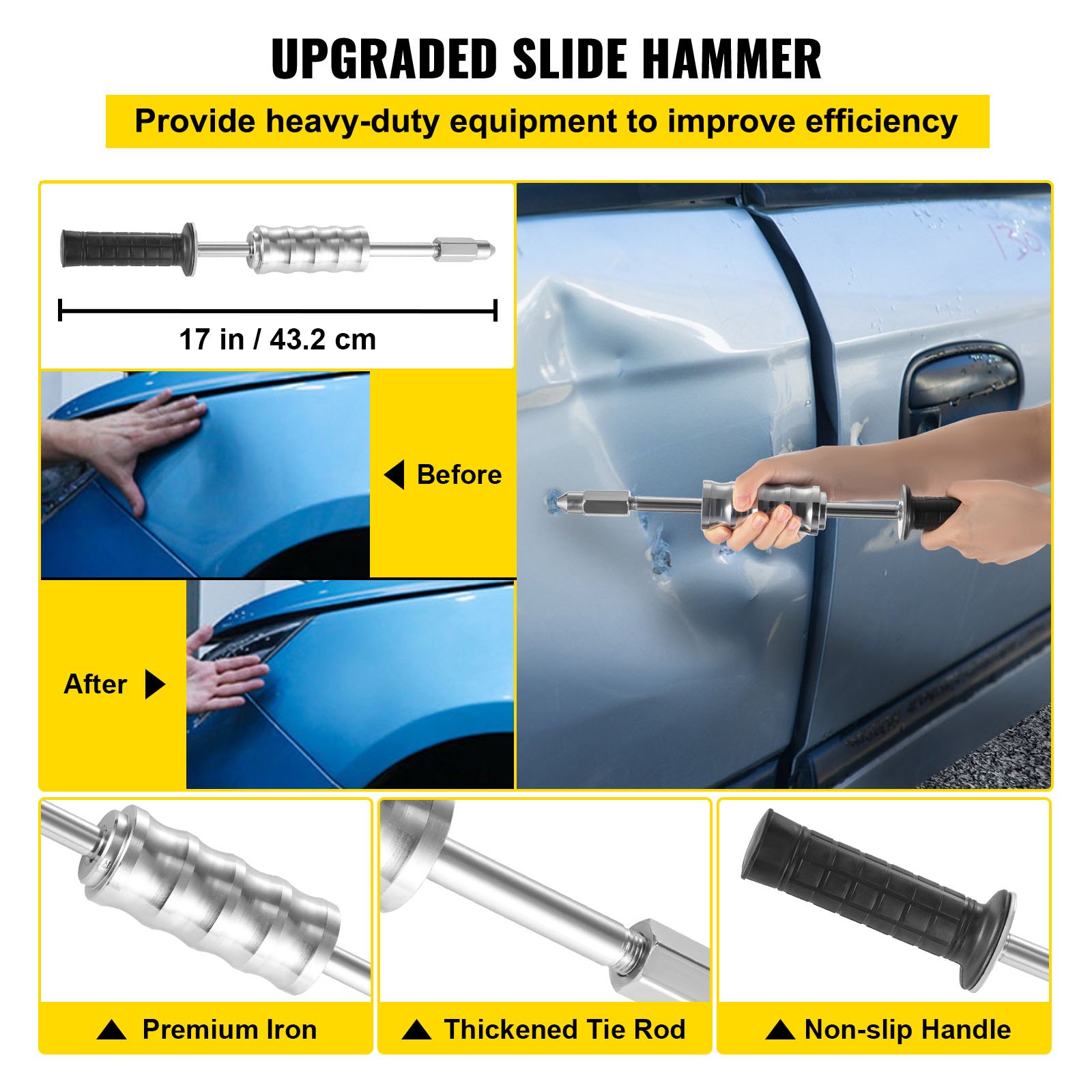 Auto Body Stud Welder 220V With Slide Hammer Stud Welder Starter Kit Repair 800VA