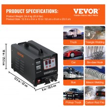 VEVOR 3KW Dent Puller, Kit de extragere pentru reparații de vehicule pentru sudor pentru panou Spot Dent Spotter