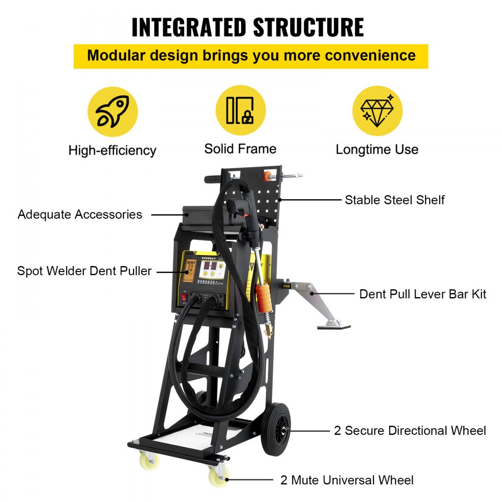 VEVOR 380V Dent Puller Machine,Spot Dent Puller  All-in-One Vehicle Panel Dent Puller Welder