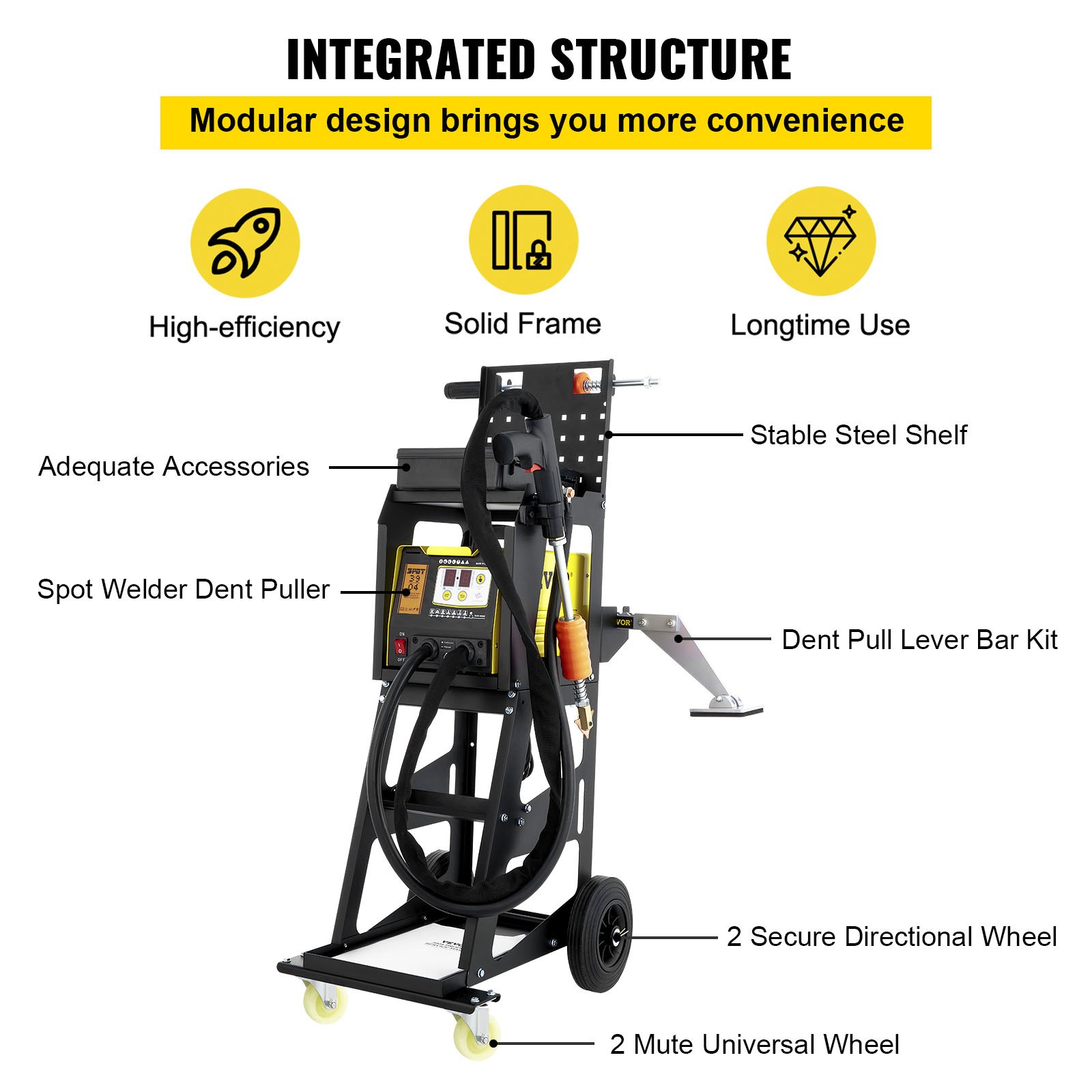 VEVOR 380V Dent Puller Machine,Spot Dent Puller  All-in-One Vehicle Panel Dent Puller Welder