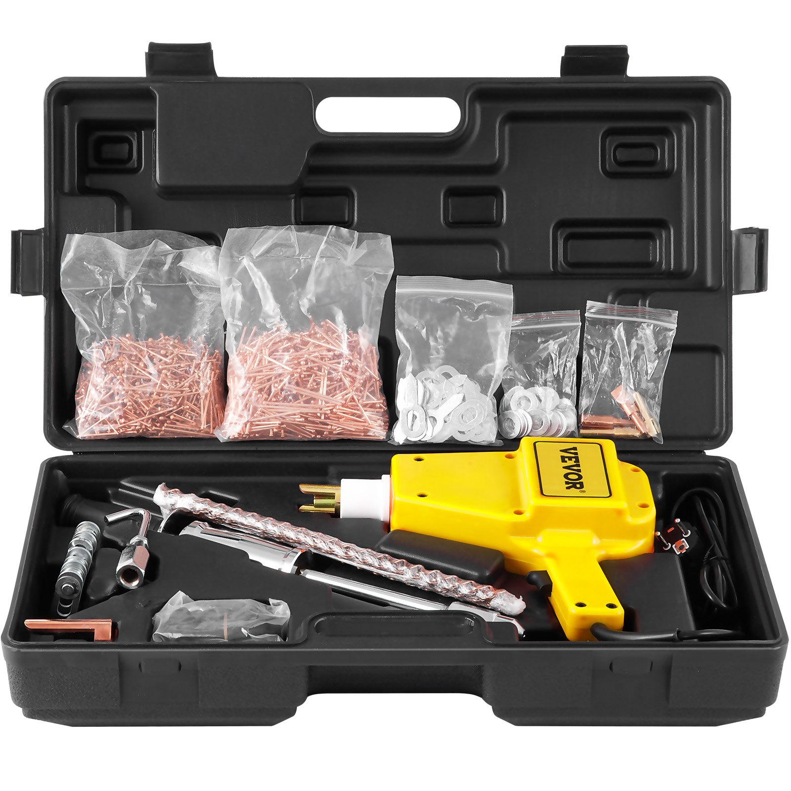 VEVOR Stud Welder Kit, 1600A Stud Welder Dent Repair Kit, 800VA Spot Welder Stud, Welder Stud Kit with Complete Accessories, Dent Welder Repair for Auto Body Repairing