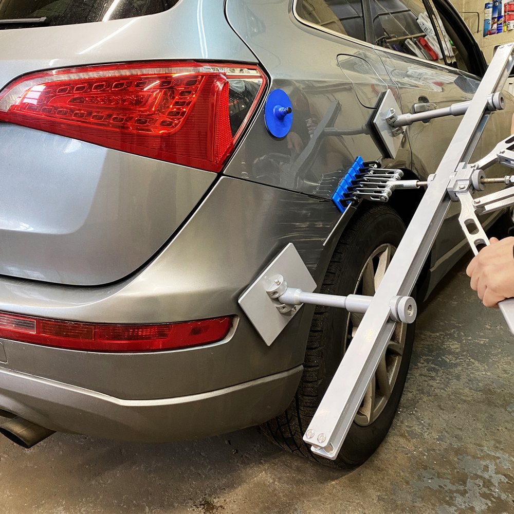 Sada na vytahování promáčklin VEVOR pro auto, 85cm páka na vytahování promáčklin 6 háků s drápy, sada na bezlakování, sada páky na vytahování promáčklin pro opravy karoserie, promáčklin na dveřích a poškození krupobitím