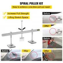 VEVOR Dent Pull Lever Bar Kit Fit for Both Aluminum and Steel Dent Pulling (33INCH/850MM)
