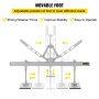 VEVOR Dent Pull Lever Bar Kit 1100MM Dent puller Stud Welder 33 Inch Fit for Both Aluminum and Steel Dent Pulling