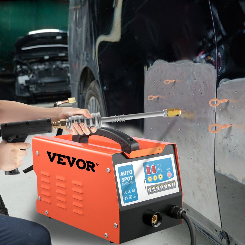 VEVOR Dent Puller Machine 2.2KVA Spot Puller Dent Puller 3800A Dent Puller Welder 220V Car Dent Remover Spot Welder Dent Puller Induction Welding Car Dent Puller