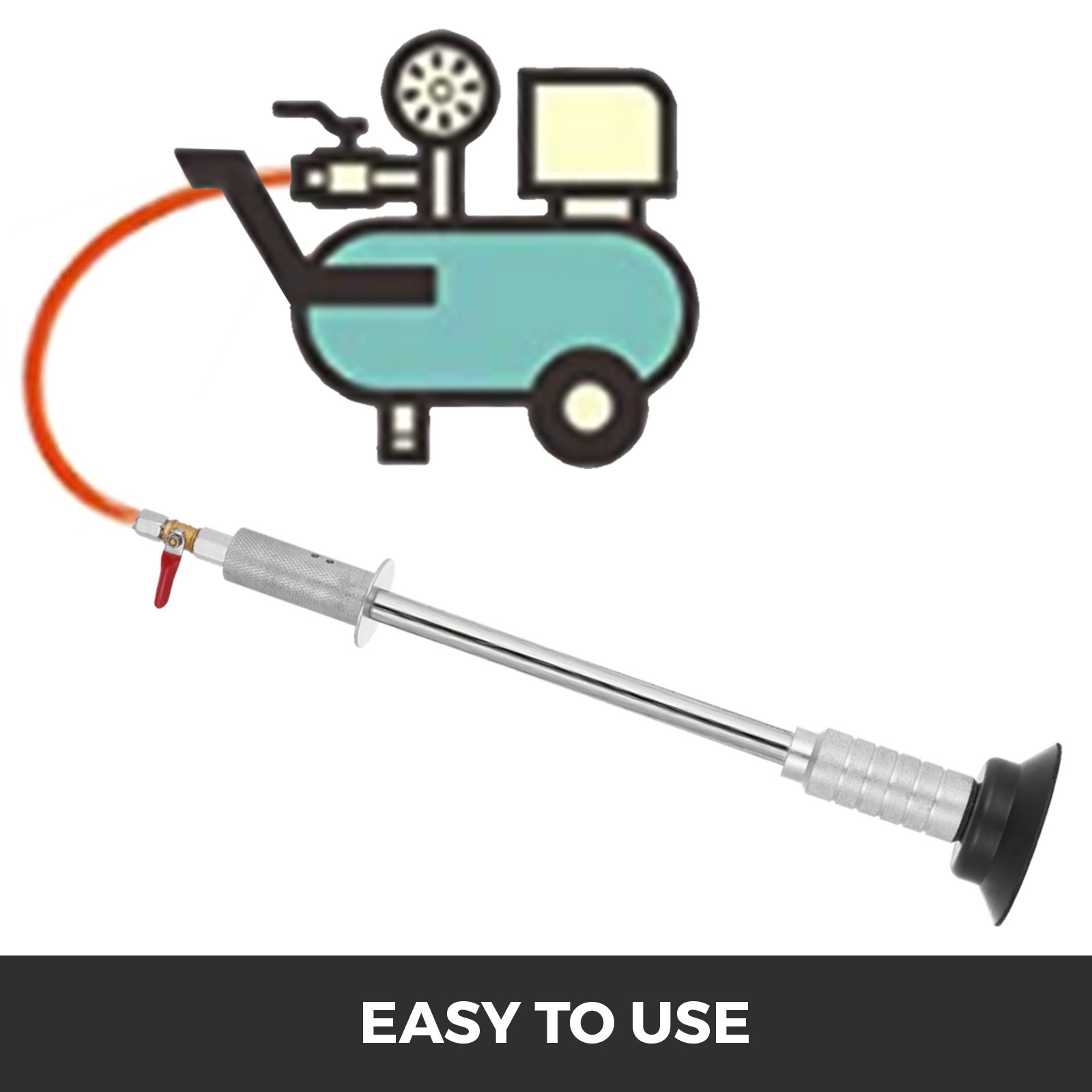 Air Pneumatic Dent Puller Car Body Sag Repair Remove Dent Air Compressor Cup