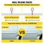 comparison of small welding traces for VEVOR dent puller, no backside burn-through.