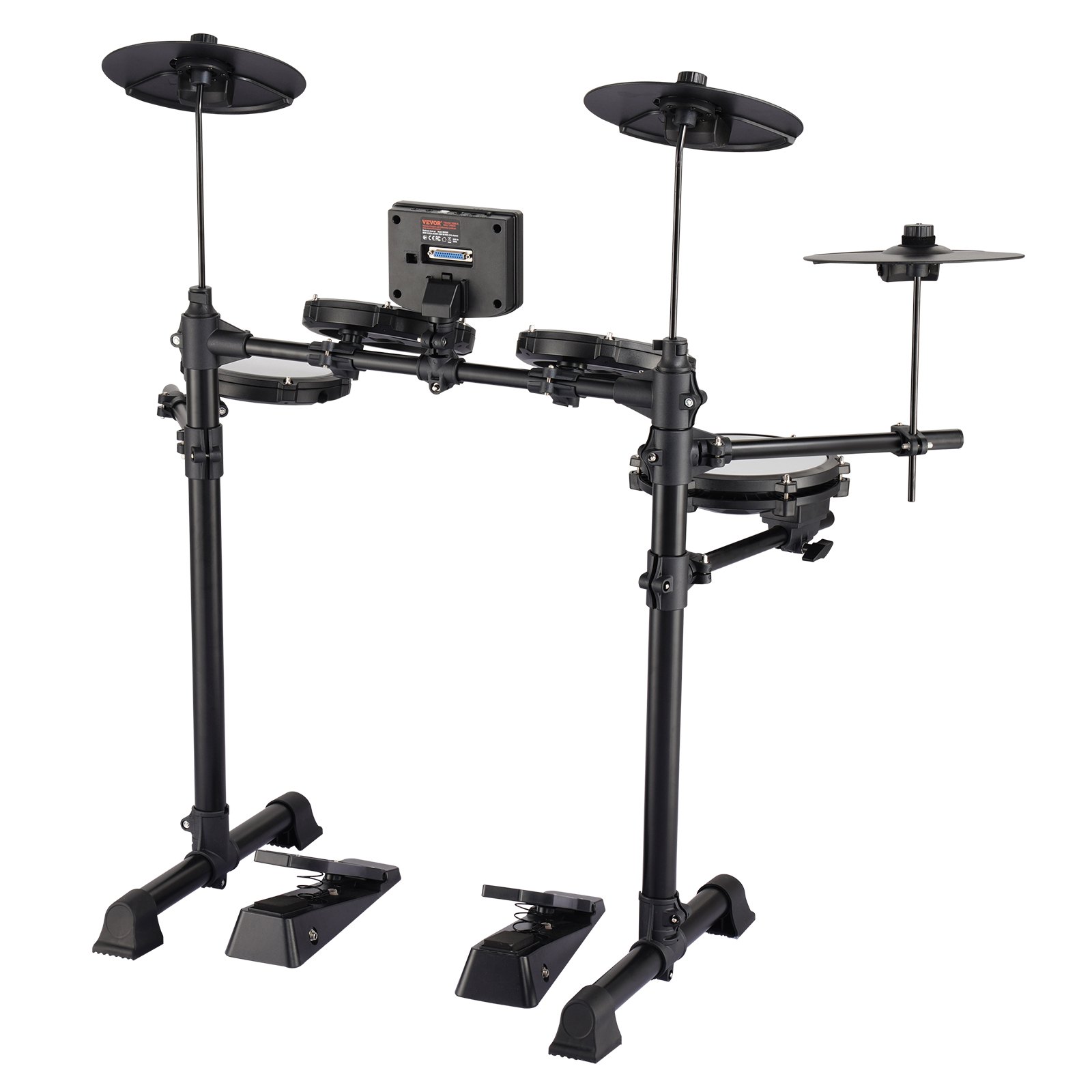 VEVOR Electric Drum Set, 15 Drum Kits & 150 Sounds Electronic Drum Kit, USB MIDI Supported 8 in Quiet Mesh Snare Electric Drum Set with 10 in Cymbals Drum Sticks & Headphone, for Beginners & Adults