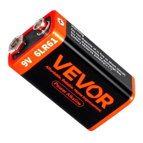 4 X Lithium Battery 9 Volt Block 1200 MAh, 9 V E-Block 10 Year Battery Ideal For E.g. Smoke Detectors, Fire Detectors, Measuring Devices, Microphones And Much More AKKUman Set (4