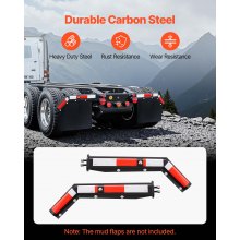 VEVOR Angled Spring Loaded Mud Flap Hangers for Semi Trucks 28.6mm Bolt Spacing