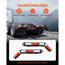 Angled Spring Loaded Mud Flap Hangers for Semi Trucks 1-1/8" Bolt Spacing