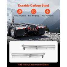 Straight Spring Loaded Mud Flap Hangers for Semi Truck 1-1/8" Bolt Spacing