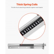 Straight Spring Loaded Mud Flap Hangers for Semi Truck 1-1/8" Bolt Spacing