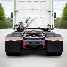 Straight Spring Loaded Mud Flap Hangers for Semi Truck 1-1/8" Bolt Spacing